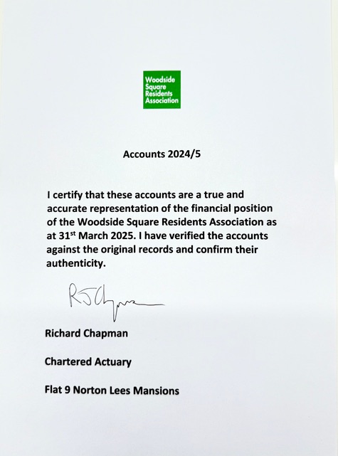 Wsrsa Woodside Square — WSRA AGM 26th October 2025. Certification of WSRA ...